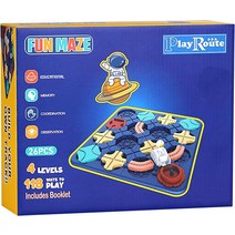 그래비트랙스 PlayRoute 자동차 트랙 빌더 브레인 게임 - 만 5 6 7 8세 이상 어린이용 재미있는 놀이터 장난감 티저 보드 118가지 챌린지가 있는 퍼즐 STEM 교육용