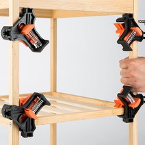 직각 클램프 세트/직각 코너클램프 바이스 앵글바이스 목공클램프 목공용클램프 L클램프 고정용품 목공용품 목공공구