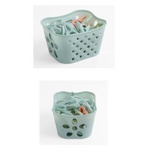 30p 빨래집게 바구니 세트 옷 간편 고정 마당 게스트하우스 세탁용품 수건 속옷 양말, 상세페이지참조