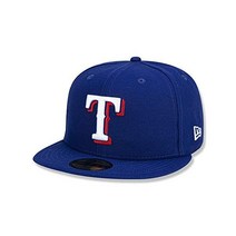 뉴에라 59FIFTY 텍사스 레인저스 MLB 2017 정통 컬렉션 온필드 게임 피티드 캡 다크 블루 8