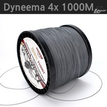 무한비투 BEYUAN 다이니마 4합사 1000M 합사줄 낚시줄, 그레이 6.0호(1000M)