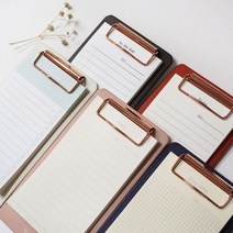 뜯어쓰는 메모지 클립보드 5종 책상 업무 메모, 쿠팡 베이지(BEIGE)
