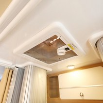 캠핑카 환기구 열배출 환풍기 캠핑카 화장실 냄새제거, 02.갈색 저소음 280x280mm