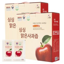 싱싱 맑은 사과즙 2박스 100포, 단품, 단품