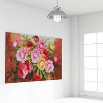 서은이네 국내제자 보석십자수 캔버스 일체형 DIY 키트 40x50cm, JA09 모란꽃A
