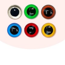 인형만들기 DIY 공예부자재 인형 눈 귀여운 데코 예쁜, 1개, 3-인형눈알-옐로우