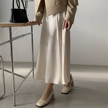 라멜라 / 봄 실키 훌 밴딩 스커트