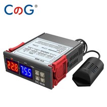 부화기 12V 24V 220V 인큐베이터에 대 한 듀얼 디지털 온도 습도 컨트롤러 난방 냉각 조절기 STC3028, 110-220V