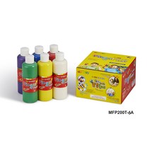 문교그룹] 신제품입고 핑거페인트(손으로그리는물감 무독성), 6색 200ml