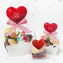 CC01버블하트케이스(미니3장) 야미데코 아기앤자기 선물상자 초코렛포장 발렌타인데이 화이트데이 선물포장 어린이집선물포장