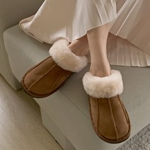 MS어패럴 여성용 포근한 아뮤 겨울 양털 슬리퍼