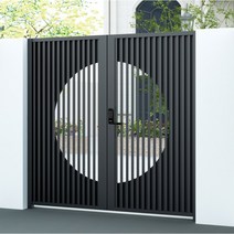 알루미늄 대문 단독 주택 현관문 전원 도어 주물 철문, B, 1개