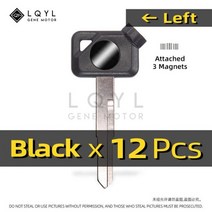 빈 키 오토바이 야마하 자석 도난 방지 잠금 장치 언컷 교체 VOX BWS JOG EVO ZR 50 100 125 4V VOX50 VINO EVO2 12 개, CHINA_12 PCS Left, 12개