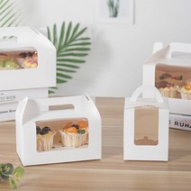 레드캣 1구 2구 머핀상자 컵케이크 투명창 포장 박스 상자, 2구 핑크