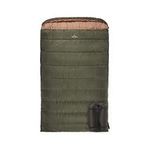 TETON 스포츠 섭씨 매머드 더블 침낭 - 0° 및 20° 각도 옵션 - 전체 길이 지퍼가 달린 태피터 퀸 사이즈 추운 날씨 - 자동차 및 텐트 캠핑객을 위한 2인용 캠핑 액, Mammoth 0F