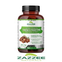 ZAZZEE 프랑스 해안송 소나무 추출물 피크노제놀 프로안토시아니딘 350mg 180캡슐