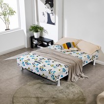 탄탄한 프레임리스 올인원 단면 매트리스 침대 발통 10cm 19.5cm 싱글 슈퍼싱글 더블 퀸, 03_러블리, 03_높이 10cm(저상형침대 높이)