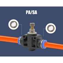 공압 피팅 PYPUPVPE 워터 파이프 및 커넥터 직접 추력 4 ~ 16mm PK 플라스틱 호스 퀵 커플 링, AP-SA, 10