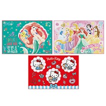 프린세스 키티 돗자리 피크닉 매트 미니 1인용 휴대용 야외 비치 해변 접이식, 인어공주(4295)