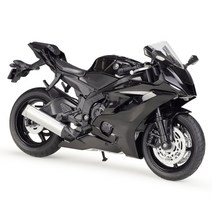 야마하 YZF-R6 1대12 오토바이 바이크 모터사이클 모형 다이캐스트, 블랙