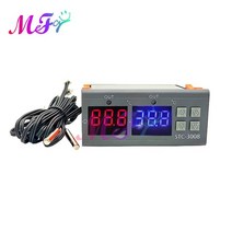 온도조절기 컨트롤러 stc-3008 듀얼 디지털 2 릴레이 출력 12v 24v 220v 히터 쿨러, 협력사, 1-DC 24V