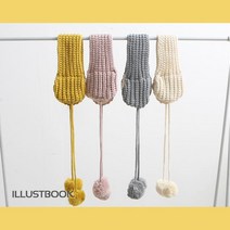 베이직 니트 귀마개 방한 여자 아이 어린이 귀마개 부드러운 따뜻한 귀여운 귀마개 귀도리