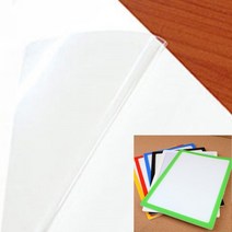 탈부착이 자유로운 포켓패드 A4 아크릴메뉴꽂이 아크릴상자 숫자스티커 화이트보드 메모꽂이 자석판 야외게시판 주차스티커 안내문꽂이, 검정