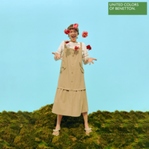 베네통 베네통 라비앙 테잎 원피스 BAOP62131_BG