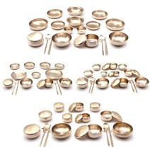 방짜유기 반상기 세트 모음 2인용식기 4인용식기 반찬식기세트 접시, 옥개량칠첩반상기(2인용)