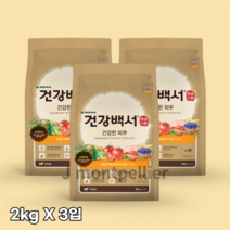 건강백서 전연령 생선 건강한 피부 애견사료, 0   healthy skin(건강한 피부), 6kg, 15개