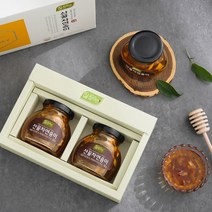 강원도 자연송이버섯 선물세트, 1box, 자연송이산꿀세트 200gx2