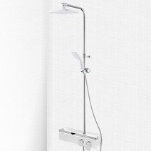 미리내 무타공 간편설치 선반형 해바라기샤워기 화이트, 1개