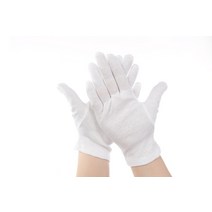 24pcs 흰색 장갑 12 쌍 부드러운 면화 장갑 동전 보석 실버 검사 장갑 신축성 안감 장갑, 더 나은 스타일, XL