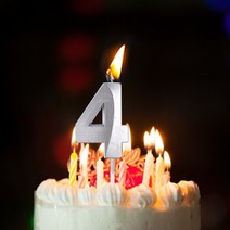 돈케이크 생일초 브라이덜샤워 남편생일이벤트 현관문이벤트 생일 양초 확장 큰 숫자 축하 여러 가지 빛깔의 3D 디자인 케이크 토퍼 장식, [03] E
