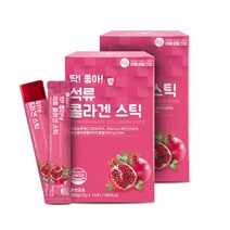 미쁨생활건강 딱좋아 석류 콜라겐 젤리 스틱 30포