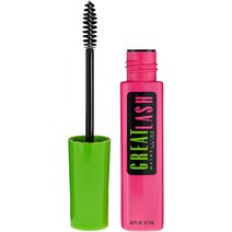 메이블린 뉴욕 그레이트 래쉬 워셔블 마스카라 메이크업 Blackest Black 2개, 0.43 Fl Oz (Pack of 1), Washable Brownish Black
