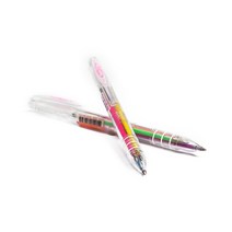 자바 네온 3겔 형광 3색 볼펜 0.5mm, 노랑+분홍+하늘