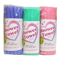 일제 샤워타올(노송나무 물방울 HARD) 6P 노송타올, 6개