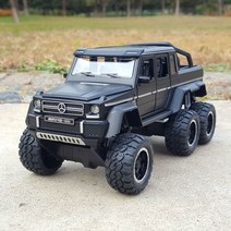 벤츠 지바겐 G63 AMG 6X6 1:32 다이캐스트 자동차모형 미니카, 블랙 배터리증정