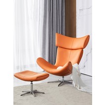 보컨셉 이몰라 라운지 체어 1인용 소파 카페 스튜디오 boconcept, (극세사가죽/오렌지)