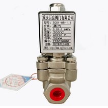 16bar 1.6MPa 2 웨이 고온 스팀 솔레노이드 200 밸브 1/4 3/8 24V 오리피스 8mm SS304 대용량 유량, [02] 1/4