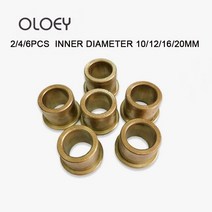동슬리브 전기부품 구리 부싱 10121620mm 플랜지 자기 윤활 베어링 분말 야금, 12x18x16-24x3mm, 2개