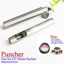 1-100Pcs 황동 Eyelets 태양 그늘 그물 액세서리 펀칭 도구 실버 펀치 Buttonhole 타포린 버클 양산, 1 Puncher_1 1Pcs