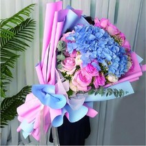 [이거찜] 꽃다발 꽃방수포장종이 종이접기 (20매)14color 리본 9color모모샵, 14 꽃다발포장지 블랙+와인_07 쉬폰실루엣리본 그레이