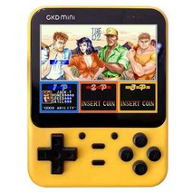 미유미니 게임기 미니 휴대용 레트로 게임보이, 고정, GDKmini 옐로우 160G+필름 (2만5000게임), 단일