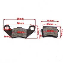 1 쌍 오토바이 브레이크 전방 후방 디스크 패드 신발 50cc 70cc 110cc 125cc 150cc ATV Taotao Suzuki Kawasaki, [01] A