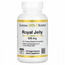 아이허브 캘리포니아골드뉴트리션 CGN 로열젤리 500mg 120베지캡슐 로얄젤리