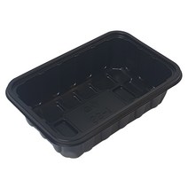 정육포장 용기 트레이 1kg 검정 100개 1박스, 화이트