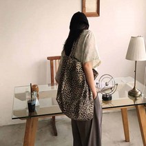 업사이클링 보부상 복주머니 복조리 호피 무늬 연예인 에코백 가방