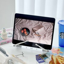 베이직 투명 각도조절 독서대 독서랙 아이패드거치대 캠스 스터디템